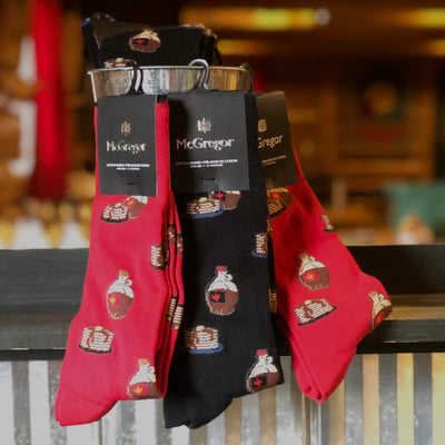 McGregor Maple Syrup Socks. From Sugar Moon Farm - A Canadian maple syrup farm located in Nova Scotia, Canada. Offering maple syrup, maple butter, maple syrup on snow and a restaurant. Put on your hiking boots and hike the Rogart Mountain trail then sit down for some fluffy pancakes made from our fluffy pancake recipe and Canadian maple syrup.